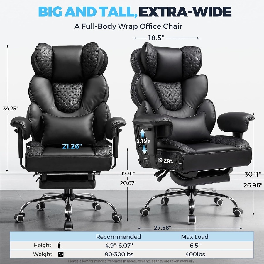 Big and Tall Gaming Chair Ergo - Ergonomic Office Chair 评论和价格