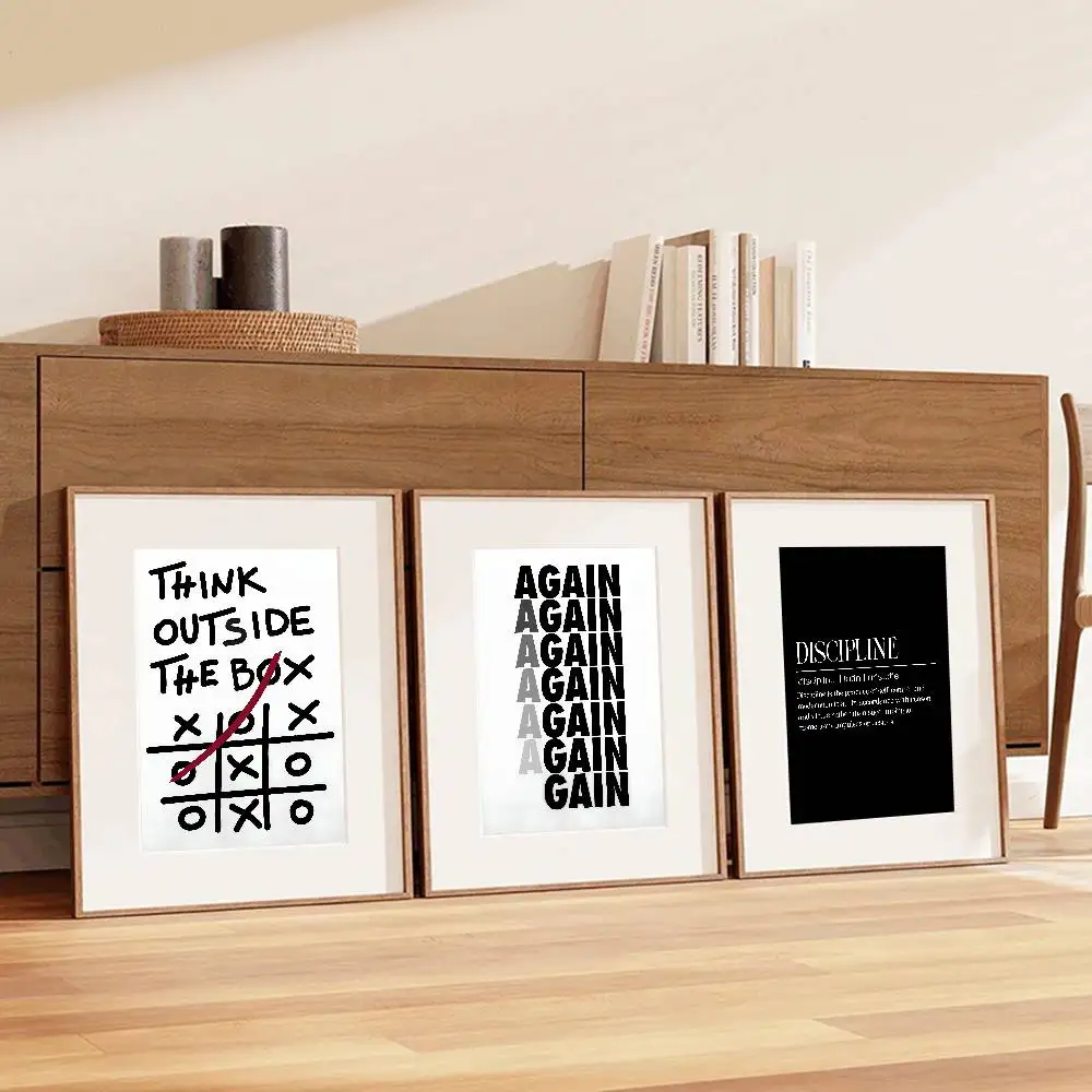 Black White Inspirational Text - Home Office Room Inspiration 评论和价格