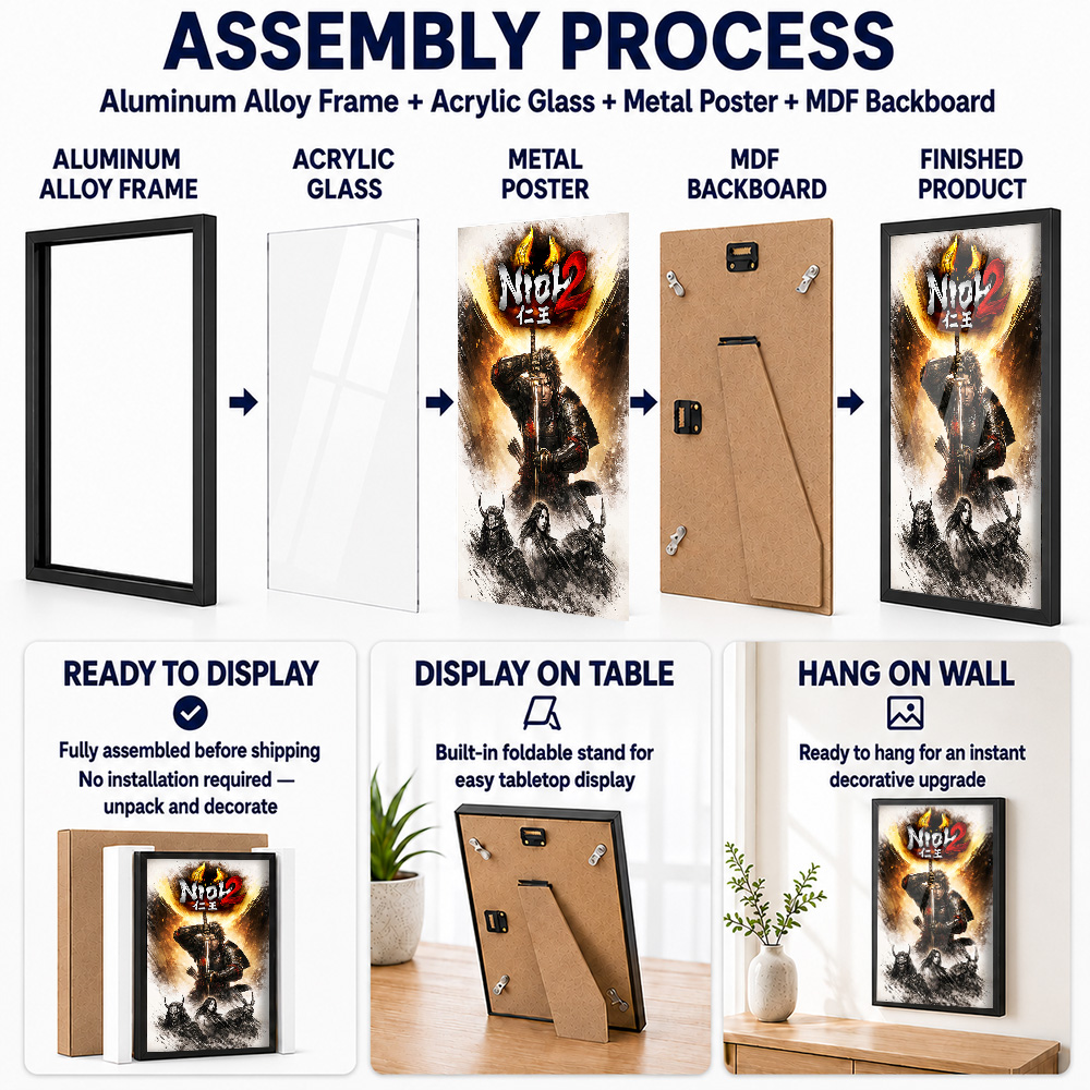 Nioh Metal Posters With Alumin - Home Office Room Inspiration 评论和价格