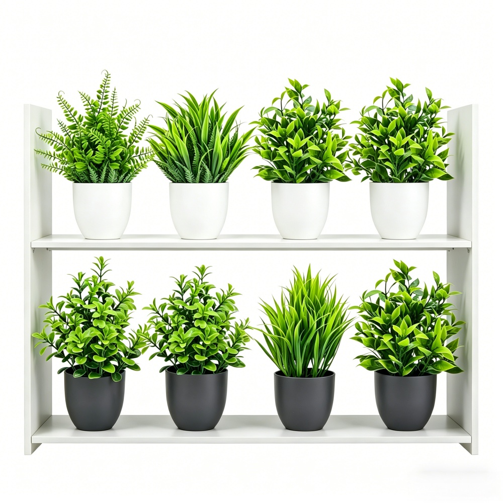 4pcs/set Mini Artificial Plant - Home Office Layout 评论和价格